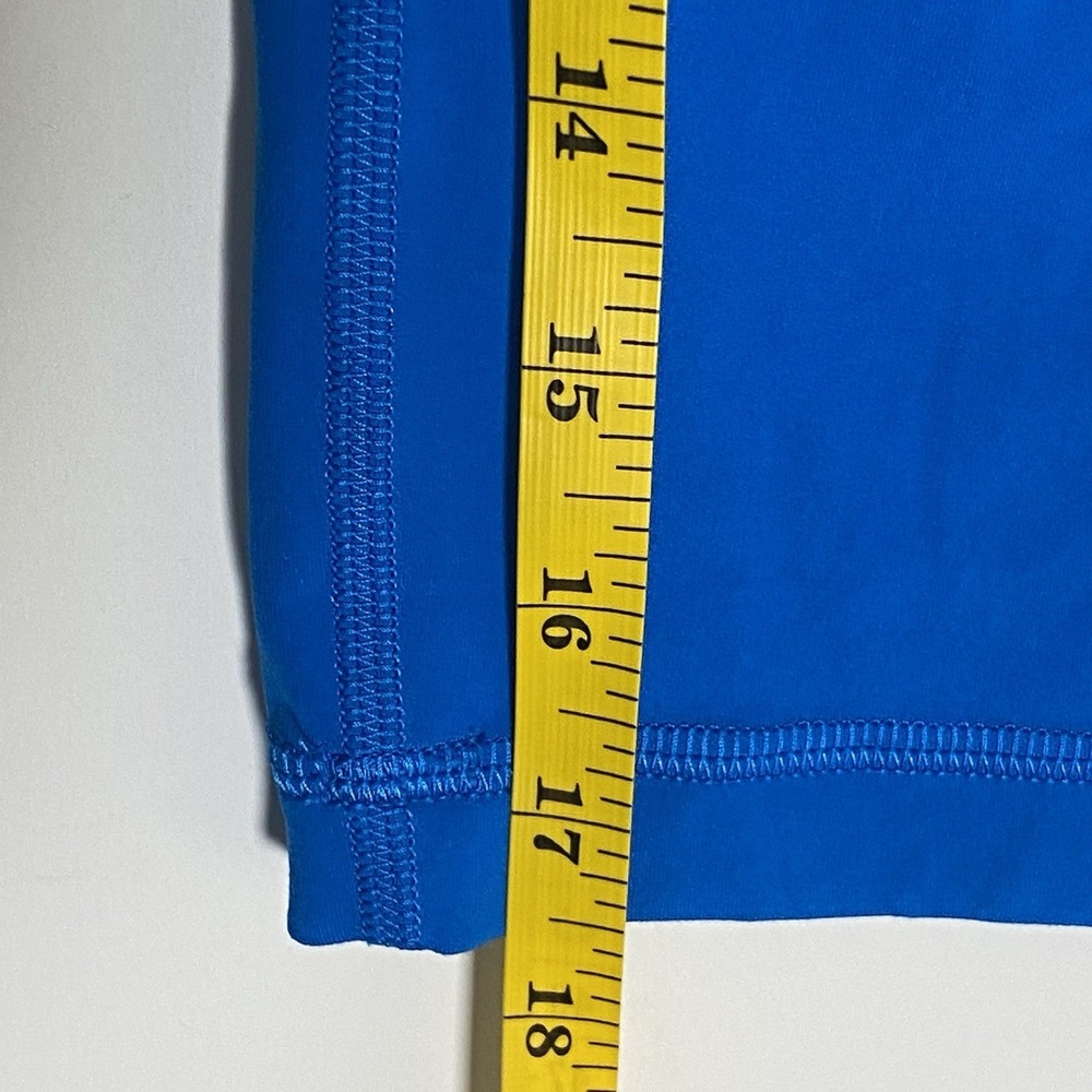 Lululemon Align High Rise Crop Leggings Womens 12 Blue Single Pocket Athletic - Picture 8 of 13